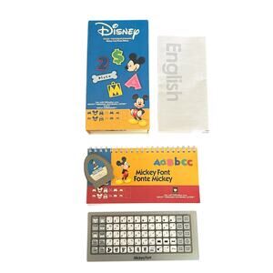 Cricut Provo Craft Cartridge Disney Mickey Font Scrapbooking, Arts - COMPLETE